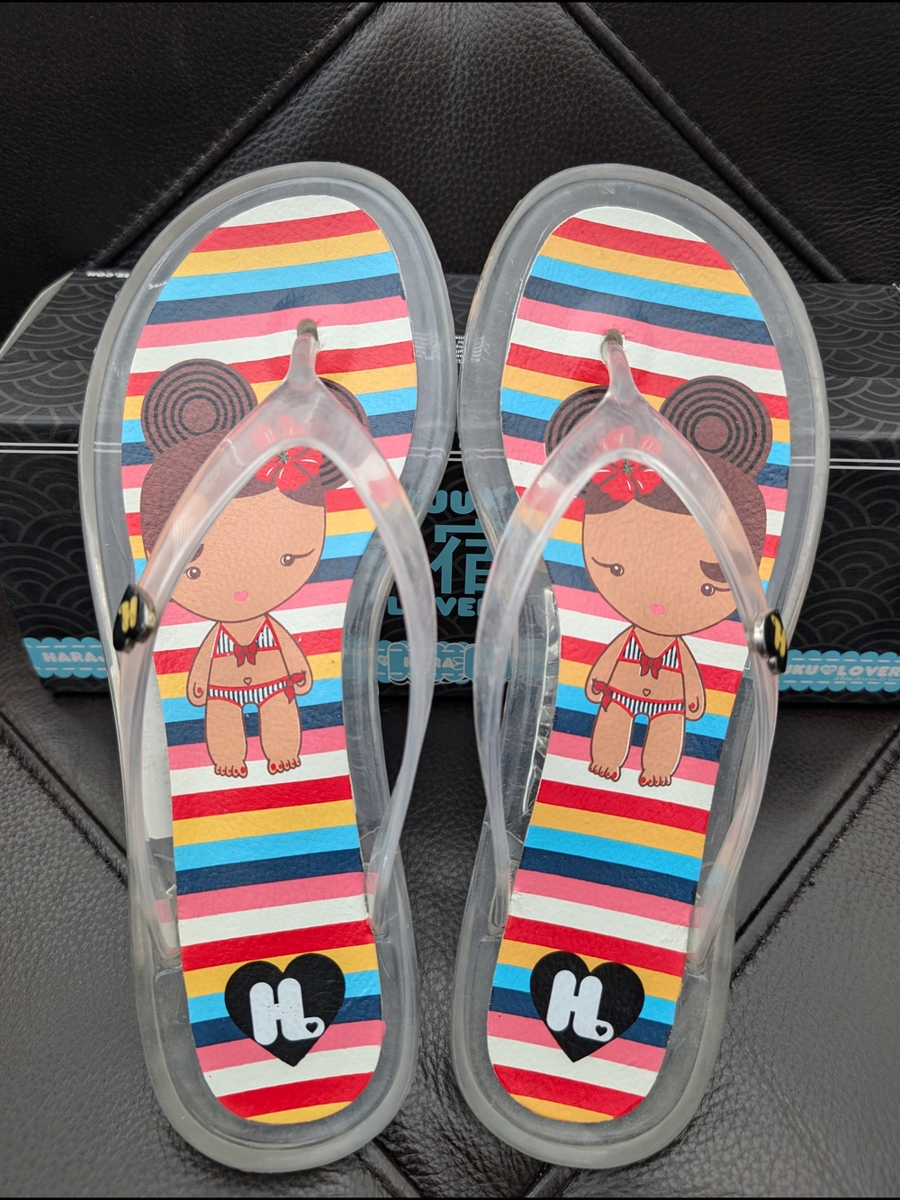 Harajuku Lovers Clear Jelly Flip Flops